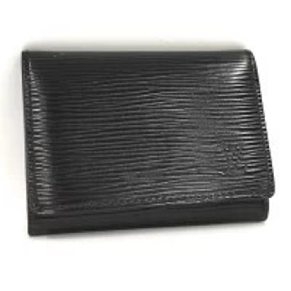 LOUIS VUITTON Envelope Carte de Visite Card Case Wallet Epi Noir Black